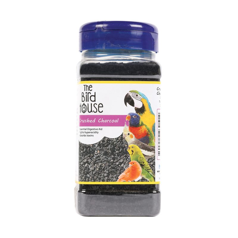 Happy Pet Crushed Charcoal 500ml Cage Bird Digestion Supplement for Budgie Finch